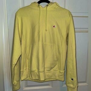 Men’s Yellow Champion Hoodie - Size S